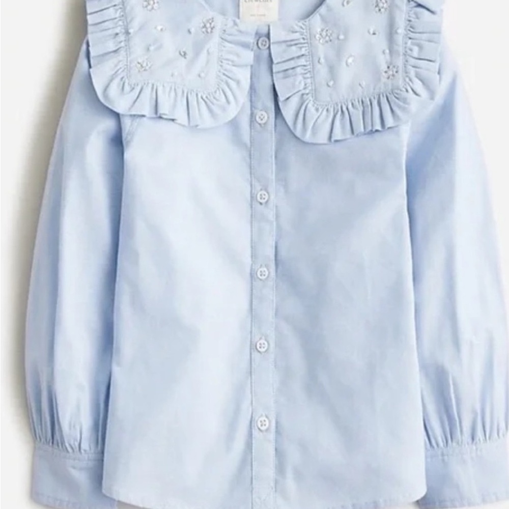NWT CrewCuts Jeweled Collar Button Down